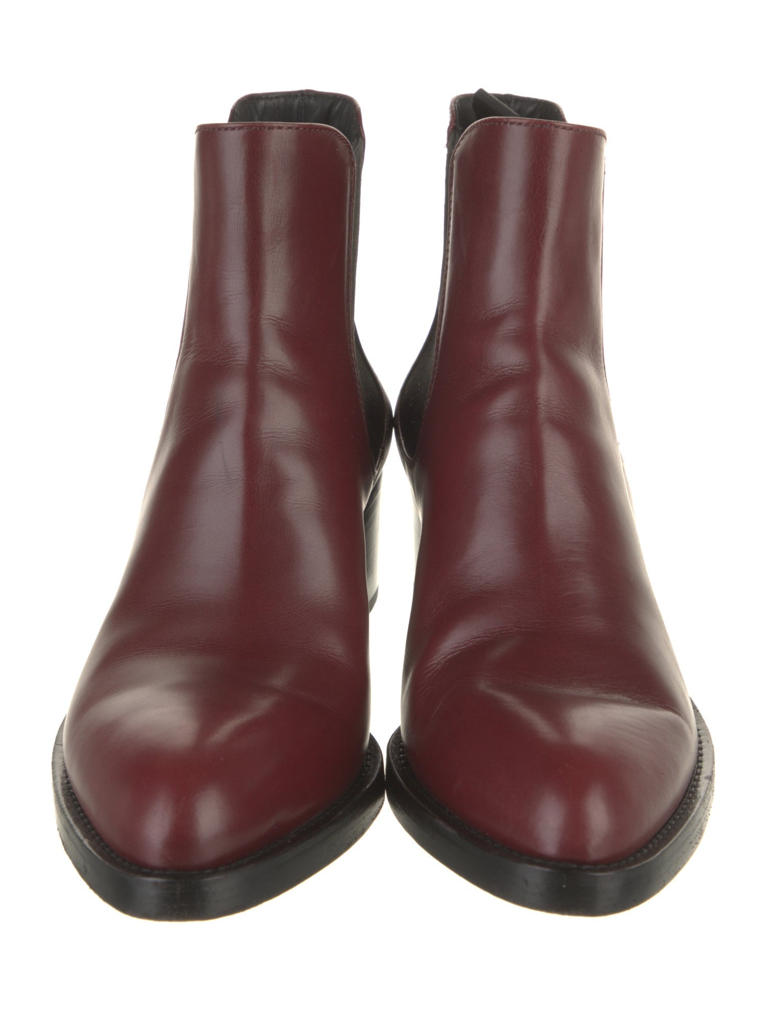 Prada Leather Colorblock Pattern Chelsea Boots